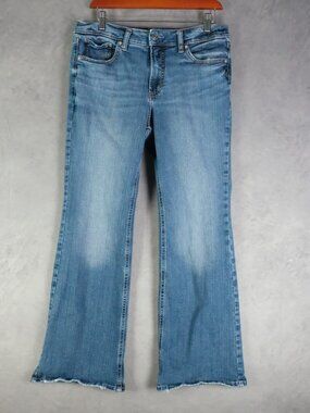 Silver Jeans Co Jeans Womens W31 L31 Blue Wanted Flare Stone Wash